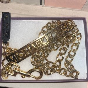 Gold chain Michael Kors belt
